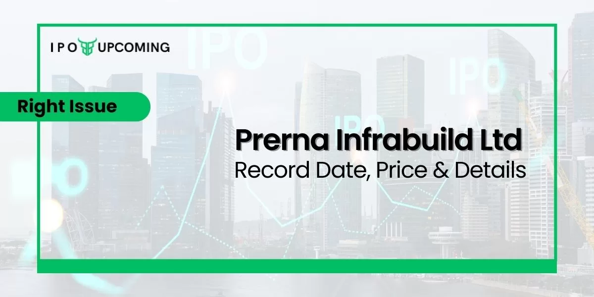 Prerna Infrabuild Ltd Right Issue Record Date, Price & Details