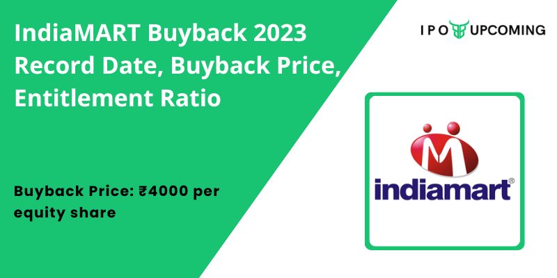 IndiaMART Buyback 2023 Record Date, Buyback Price, Entitlement Ratio