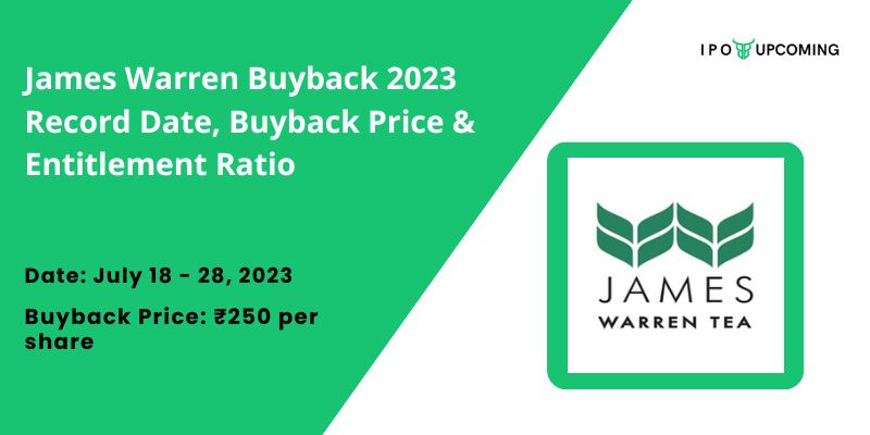James Warren Buyback 2023 Record Date, Buyback Price & Entitlement Ratio