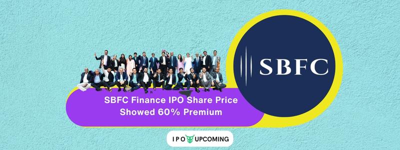 SBFC Finance IPO Share Price Today Live 60% Premium After Listing Date
