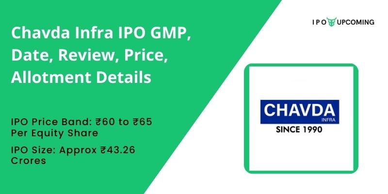 Chavda Infra IPO GMP, Date, Review, Price, Allotment Details