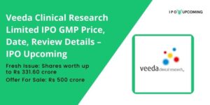Veeda Clinical Research Limited IPO GMP Price, Date, Review Details – IPO Upcoming