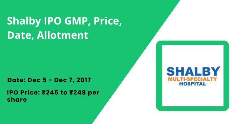 Shalby IPO GMP, Price, Date, Allotment