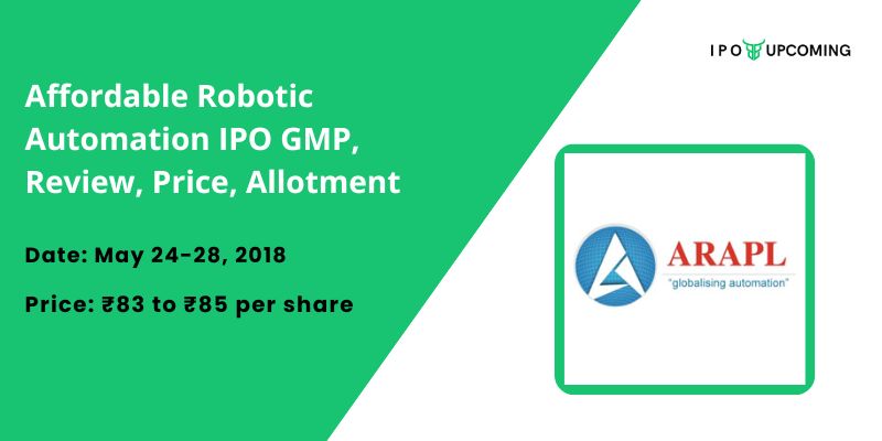 Affordable Robotic Automation IPO GMP, Review, Price, Allotment