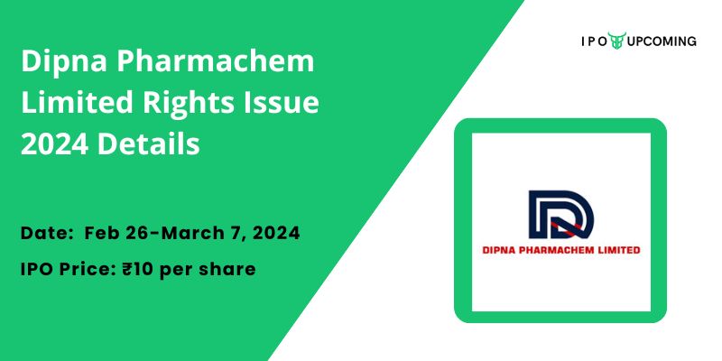 Dipna Pharmachem Ltd Rights Issue 2024 Details
