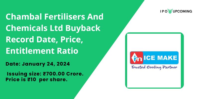 Chambal Fertilisers And Chemicals Ltd Buyback Record Date, Price, Entitlement Ratio