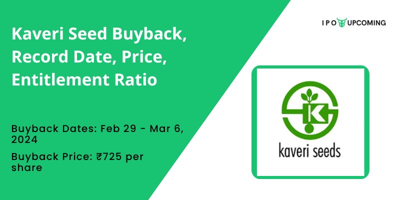 Kaveri Seed Buyback, Record Date, Price, Entitlement Ratio