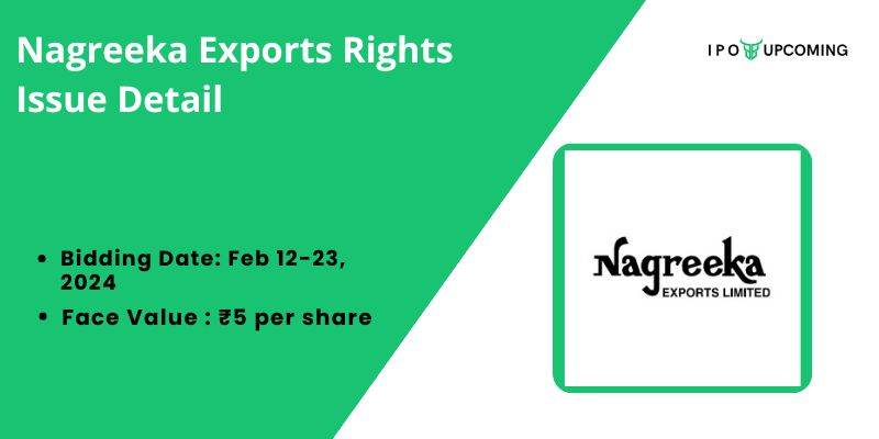 Nagreeka Exports Rights Issue Detail