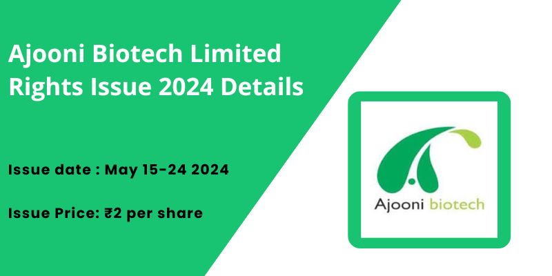 Ajooni Biotech Limited Rights Issue 2024 Details