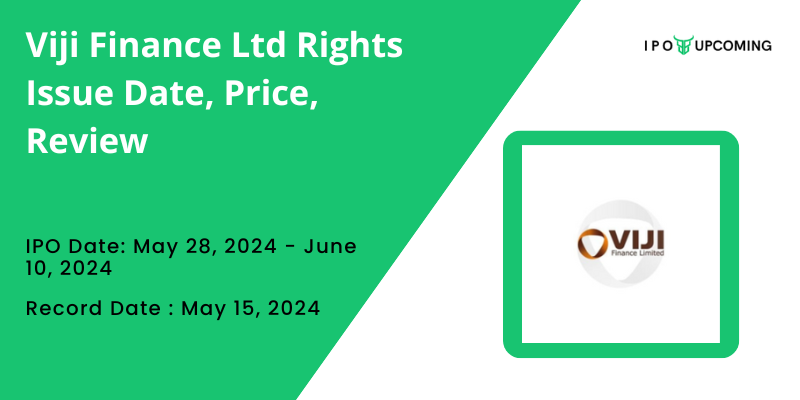 Viji Finance Ltd Rights Issue 2024 Details